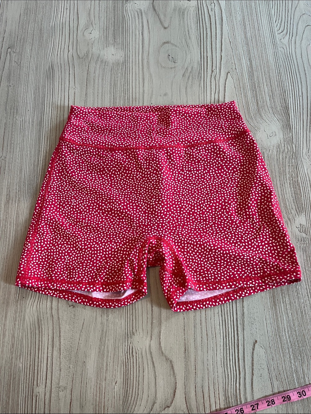 Buff bunny Women's red polka dot Active Shorts athletic size XL
